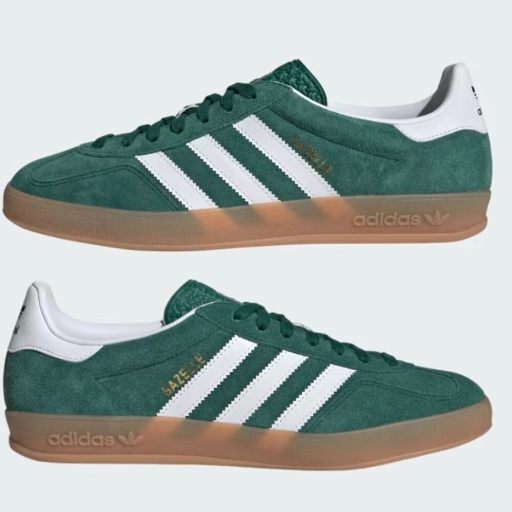 Adidas Gazelle Indoor Shoes Mens Green Size 8